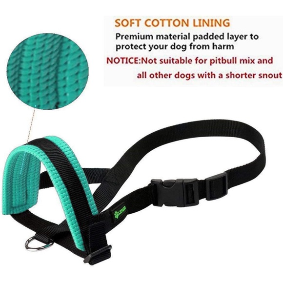 New Lepark Nylon Dog Muzzle for Large Dogs Prevent from Biting - Picture 4 of 11